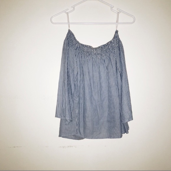 Off the shoulder striped top - Picture 1 of 2